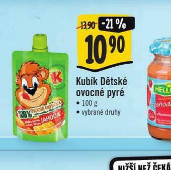 Jip Kubík dětské ovocné pyré nabídka