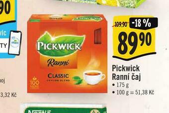 Jip Pickwisk ranní čaj nabídka