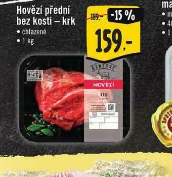 Jip Hovězí přední bez kosti - krk nabídka