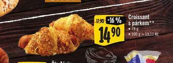 Jip Croissant s párkem nabídka