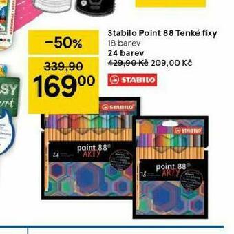 Tesco Tenké fixy nabídka