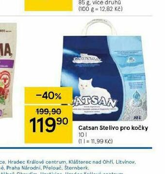 Tesco Catsan stelivo pro kočky nabídka