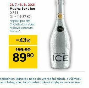 Tesco Mucha sekt ice nabídka