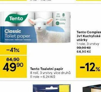 Tesco Tento toaletní papír nabídka