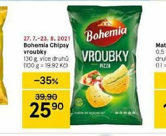 Tesco Bohemia chipsy vroubky nabídka