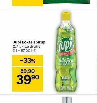 Tesco Jupí koktejl sirup nabídka