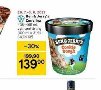 Tesco Zmrzlina ben &amp; jerry´s nabídka