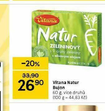 Tesco Vitana natur bujon nabídka