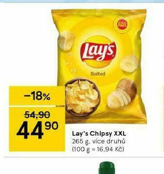 Tesco Lay´s chipsy xxl nabídka
