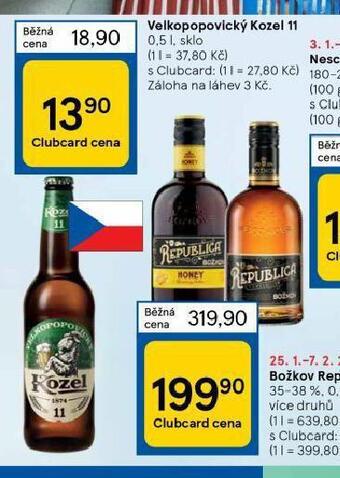 Tesco Pivo velkopopovický kozel 11 nabídka