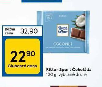 Tesco Ritter sport čokoláda nabídka