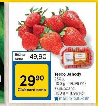 Tesco Jahody nabídka