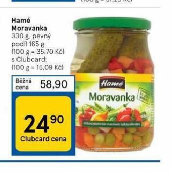 Tesco Hamé moravanka nabídka