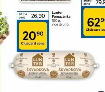 Tesco Luntero pomazánka nabídka