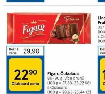 Tesco Figaro čokoláda nabídka