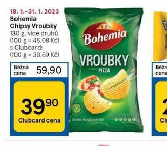 Tesco Bohemia chipsy vroubky nabídka