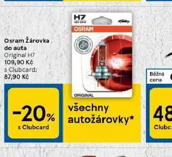 Tesco Osrma žárovka do auta nabídka