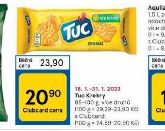 Tesco Tuc krekry nabídka