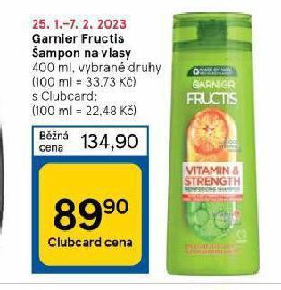 Tesco Garnier fructis šampon nabídka