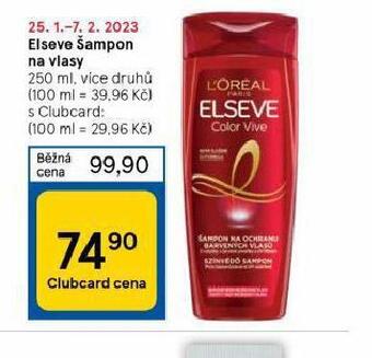 Tesco Loreal elseve šampon nabídka