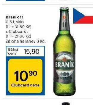 Tesco Pivo braník 11 nabídka