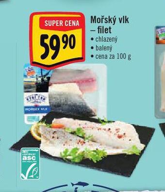 Albert Mořský vlk filet nabídka