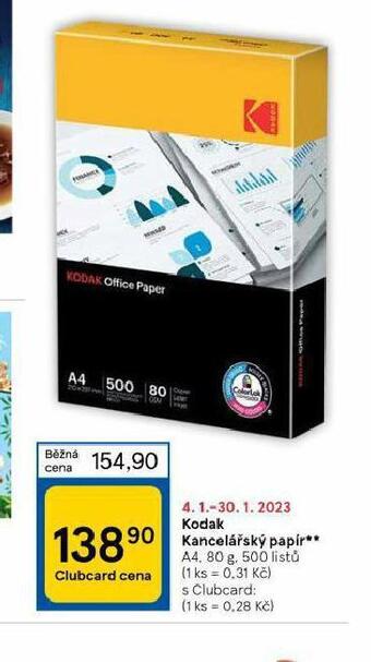 Tesco Kodak kancelářský papír nabídka