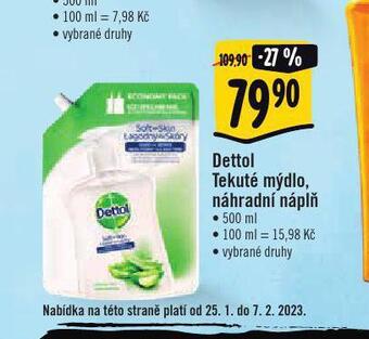 Albert Dettol tekuté mýdlo nabídka