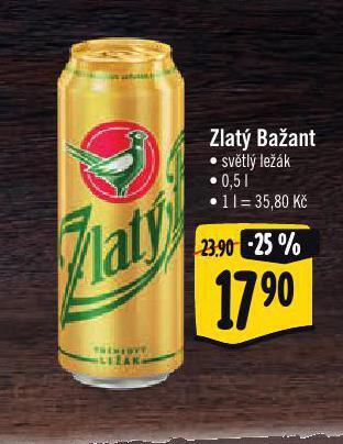 Albert Pivo zlatý bažant nabídka