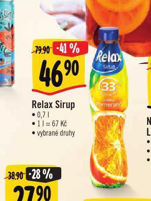 Albert Relax sirup nabídka