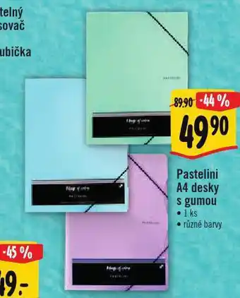 Albert Pastelini a4 desky nabídka
