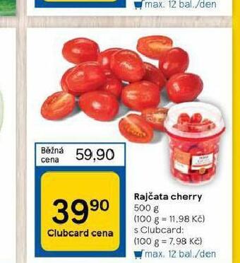 Tesco Rajčata cherry nabídka