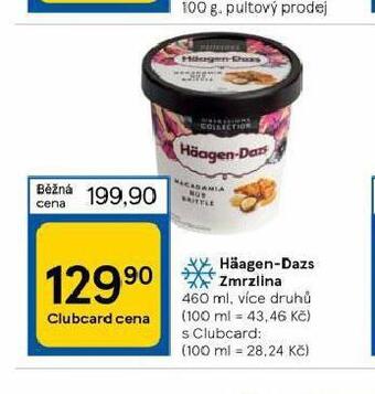 Tesco Häagen dazs zmrzlina nabídka