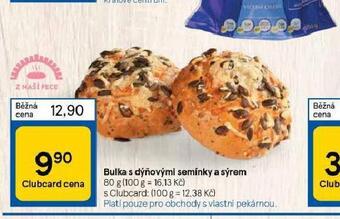 Tesco Bulka s dýňovými semínky a sýrem nabídka