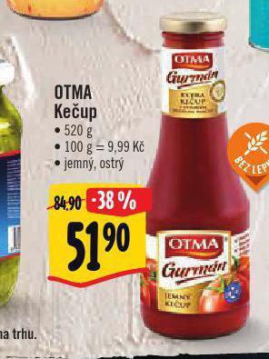 Albert Otma kečup nabídka