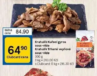 Tesco Trhené vepřové sous-vide nabídka