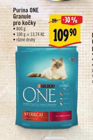 Albert Purina one granule pro kočky nabídka