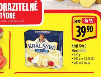 Albert Král sýrů hermelín nabídka