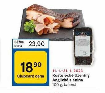 Tesco Anglická slanina nabídka
