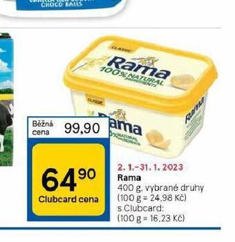 Tesco Rama 400 g nabídka