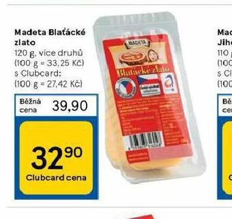 Tesco Madeta blaťácké zlato nabídka