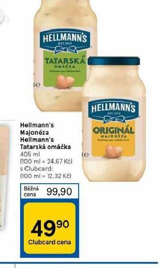 Tesco Hellmann´s tatarská omáčka, majonéza nabídka