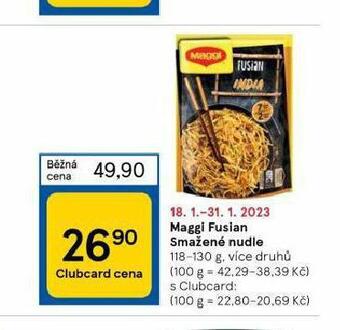 Tesco Maggi fusian smažené nudle nabídka