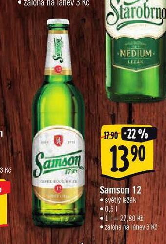 Albert Pivo samson nabídka