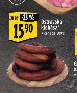 Albert Ostravská klobása nabídka