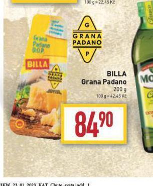 Billa Billa grana padano nabídka