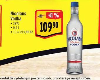 Albert Nicolaus vodka nabídka