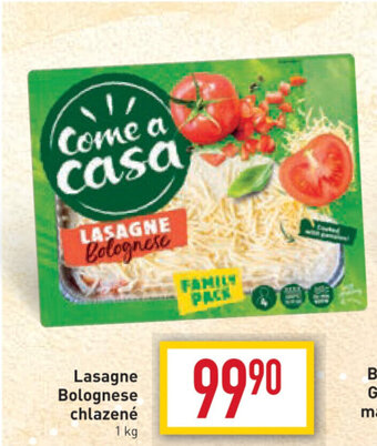 Billa Lasagne Bolognese chlazené 1kg nabídka