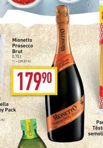 Billa Mionetto prosecco 0,75l nabídka