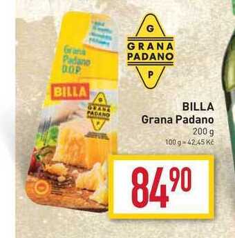 Billa Billa grana padano 200 g nabídka